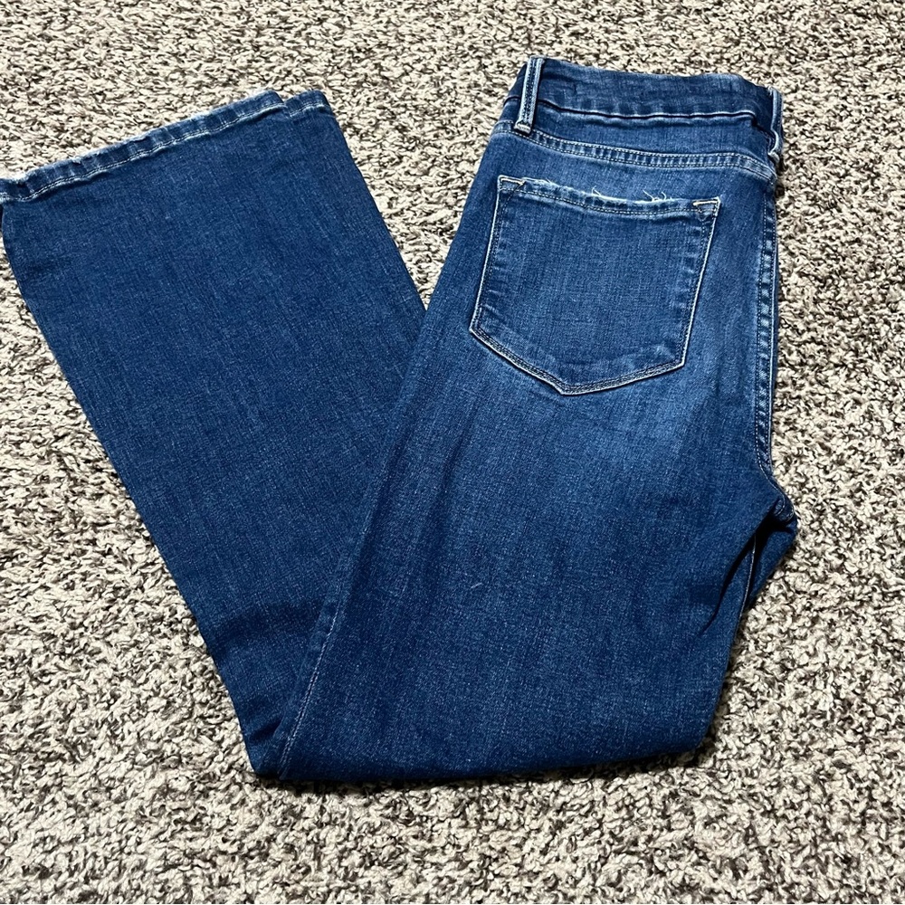 Frame Denim Indigo Wide Leg Jeans - Picture 5 of 10
